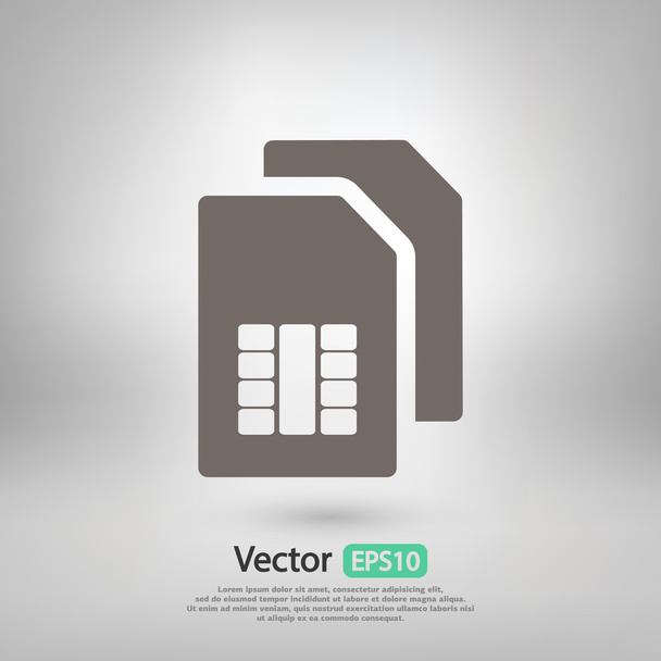 Sim card icon - Vecteur, image