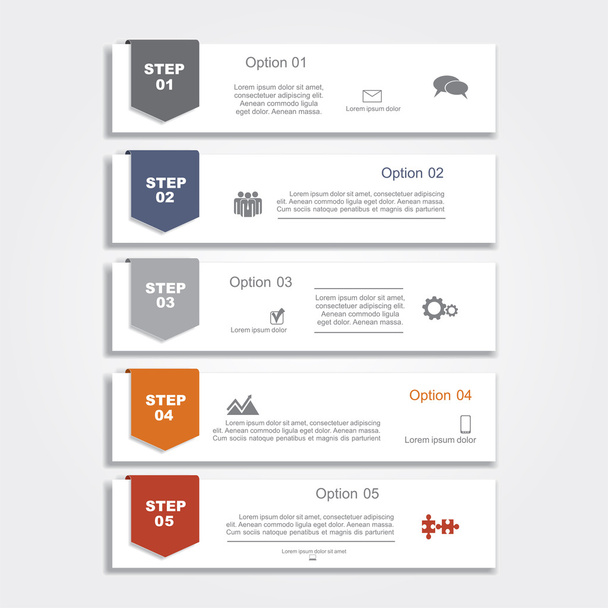 Infographic report template layout. Vector illustration - ベクター画像