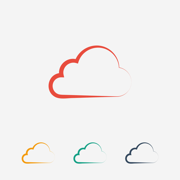 Cloud icon design - Vector, imagen