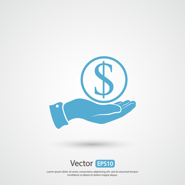 ušetřit peníze ikonu - Vektor, obrázek