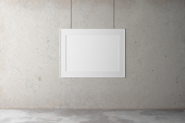 Blank frame on concrete wall - Photo, image