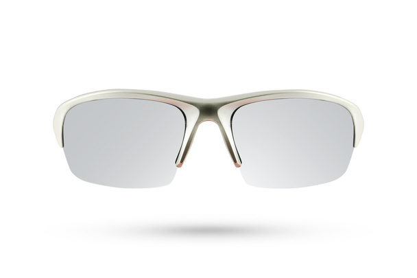 Sonnenbrille Sport Stil isoliert auf weißem Hintergrund. - Foto, Bild