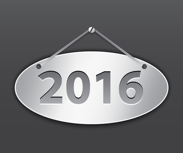 Banner oval 2016
 - Vector, imagen