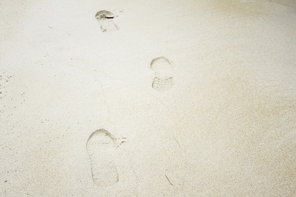 Person prints sand - Photo, Image