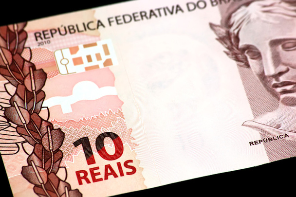 Brazilian money closeup - Photo, Image