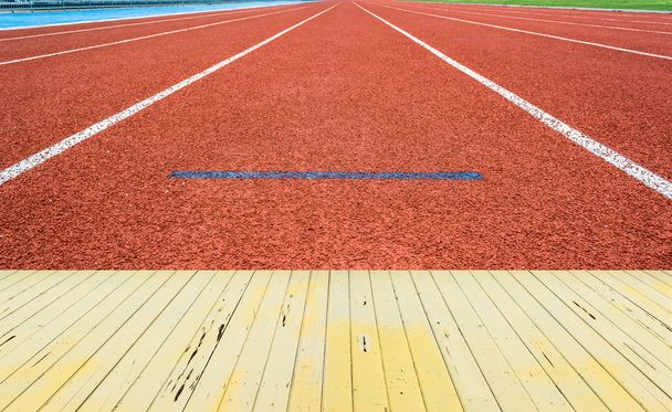 Atletiek start track lane   - Foto, afbeelding