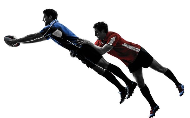 rugby uomini giocatori silhouette
 - Foto, immagini