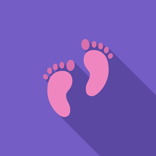 Foot icon - Vector, Image