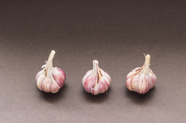 Three bulbs of garlic - Foto, Bild
