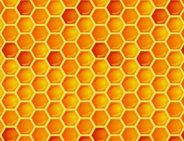 naadloze patroon van honingraat - Vector, afbeelding