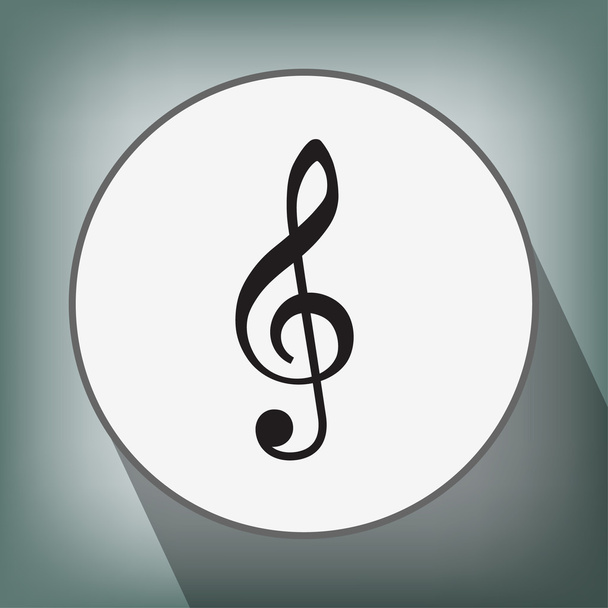 Pictograph of music key - Vector, Image