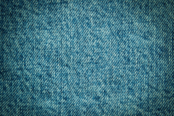 Blue denim fabric - Photo, Image