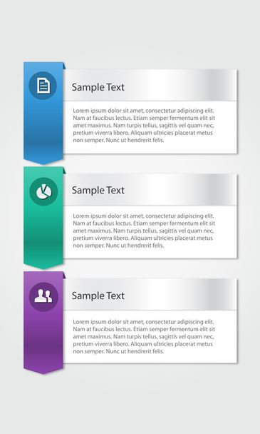 vector colorfull business infographic design template - Vector, Imagen
