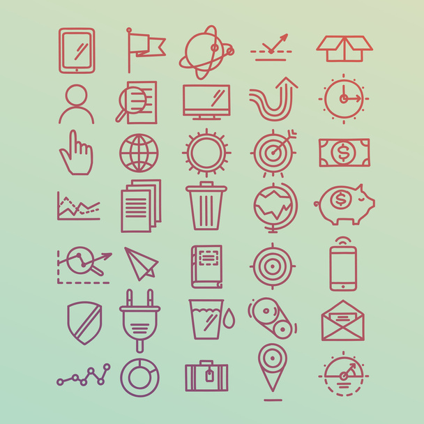 Hand drawn icons concept - Vector, Image