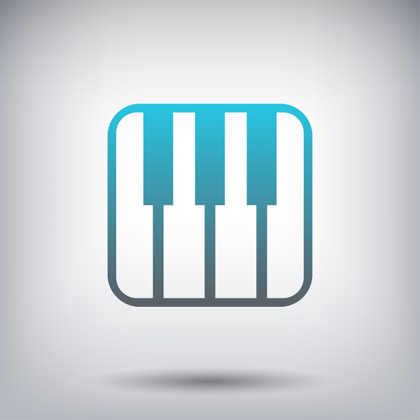 Pictograph of music keyboard - Вектор,изображение