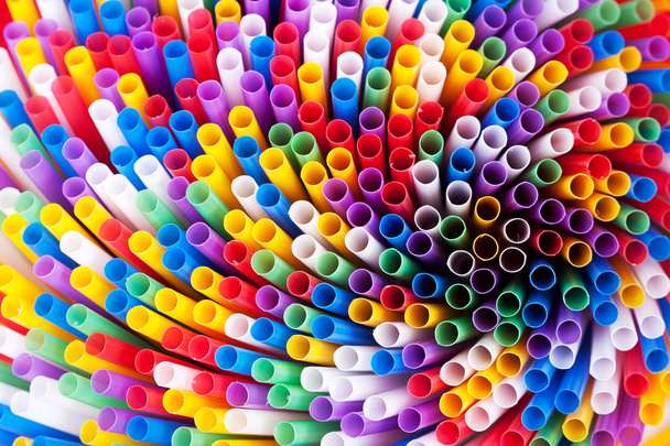 Colorful drinking straws background - Photo, image