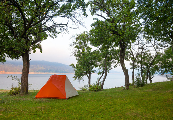Camp by river - Photo, Image