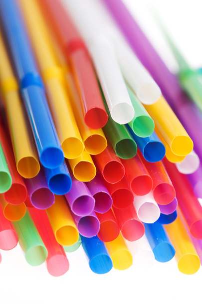Colorful drinking straws background - Photo, Image