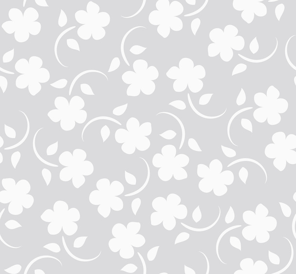 Vector flowers seamless pattern - Vector, Image