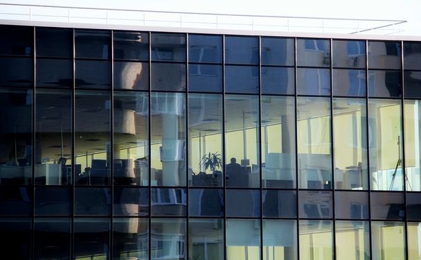Windows üzleti központ épület belső Hivatal - Fotó, kép