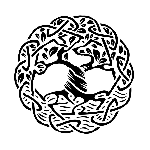 кельтское дерево жизни - Вектор,изображение