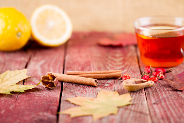 Autumn tea - Foto, afbeelding