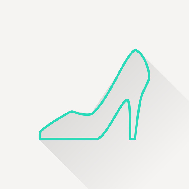 Woman shoe icon - Vector, imagen