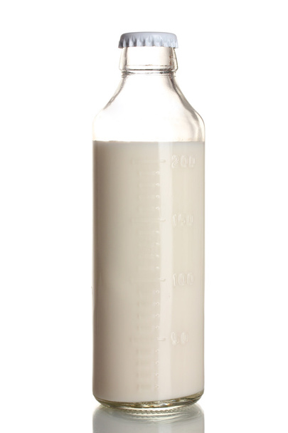 Bottle of milk isolated on white - Фото, изображение