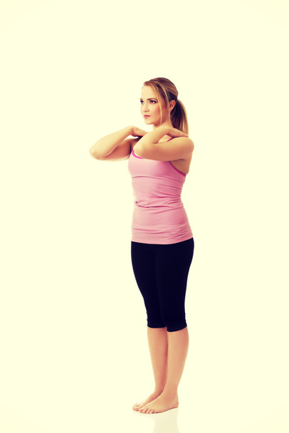 Young woman doing aerobic exercise. - Photo, image