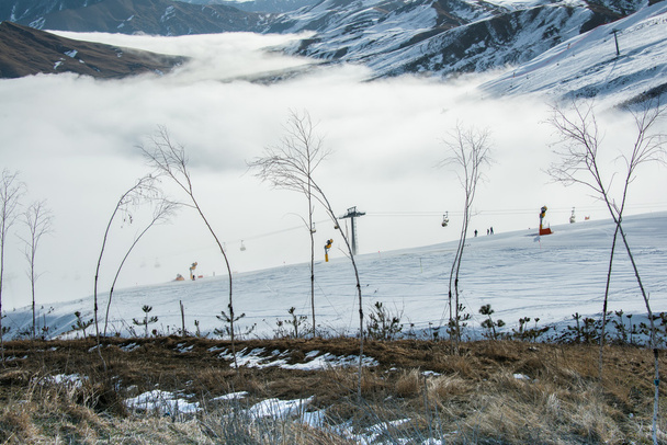 Lyžařské vleky v Shahdag horské lyžařské středisko - Fotografie, Obrázek
