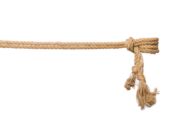 Rope isolated on the white background - Foto, Imagen