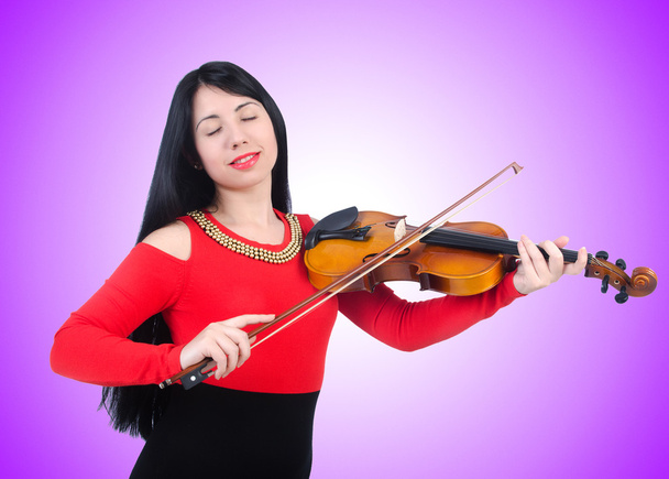 молода дівчина зі скрипкою
 - Фото, зображення