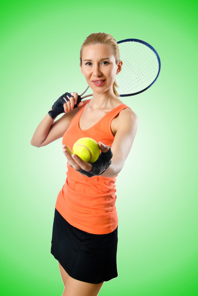 vrouw tennisser - Foto, afbeelding