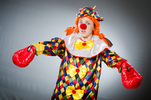 Vtipný klaun v komické koncepci - Fotografie, Obrázek