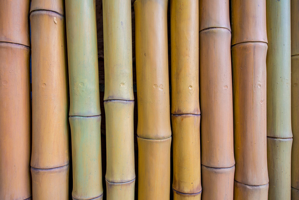 Fondo hecho de ramas de bambú
 - Foto, Imagen