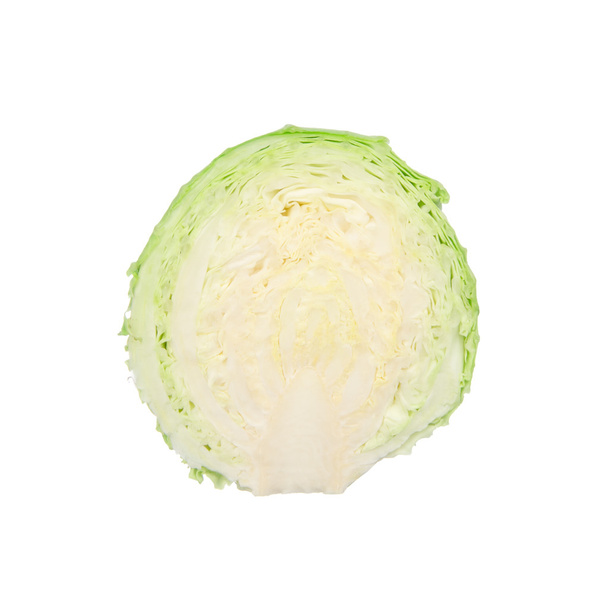 Sliced cabbage isolated on white - Фото, изображение