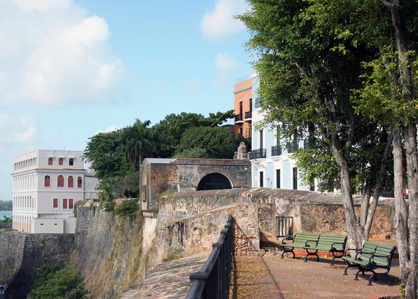 SJ - Muro da cidade velha Castillo San Felipe del Morro
 - Foto, Imagem