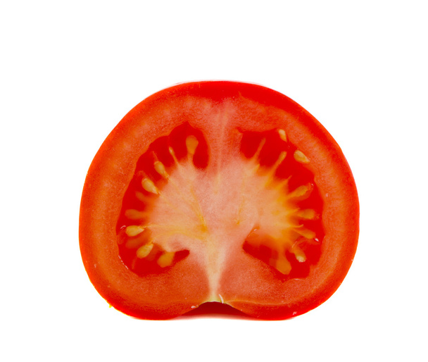 Half cut tomato vegetable isolated Healthy food - Photo, Image