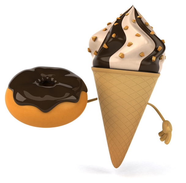 Cartoon Ice cream - Photo, Image
