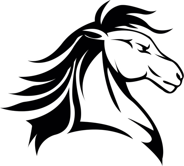 Horse symbol illustration - Vector, Imagen
