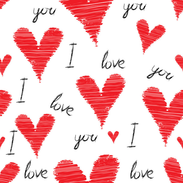 Heart background - Vector, Image