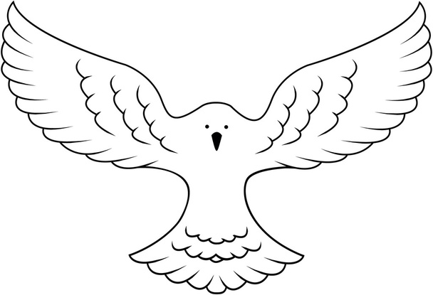 Barış güvercini çizimi - Vektör, Görsel