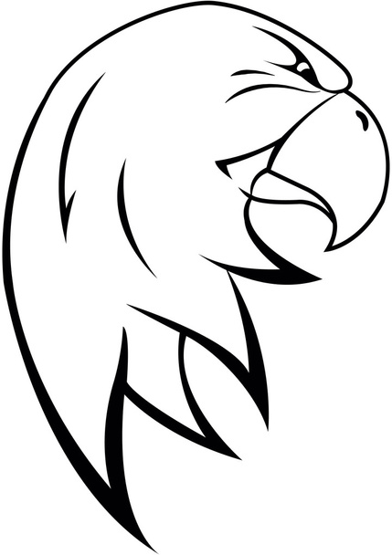 Eagle head symbol - Vector, afbeelding
