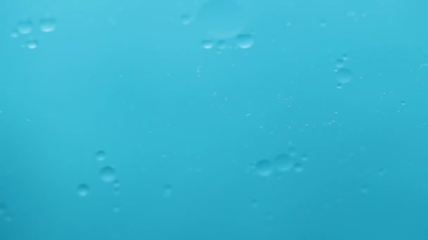 Nahaufnahme schwimmender Öltropfen - Filmmaterial, Video