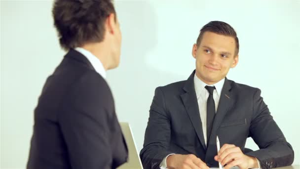 Smiling young businessmen - Footage, Video