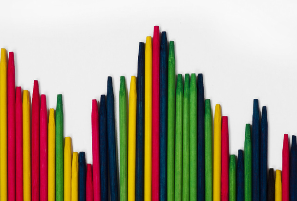 Colorful background with sticks - Foto, Imagem