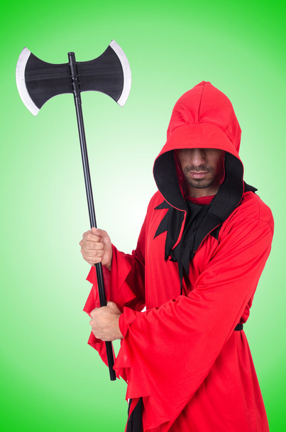 Executioner in red costume - Photo, Image
