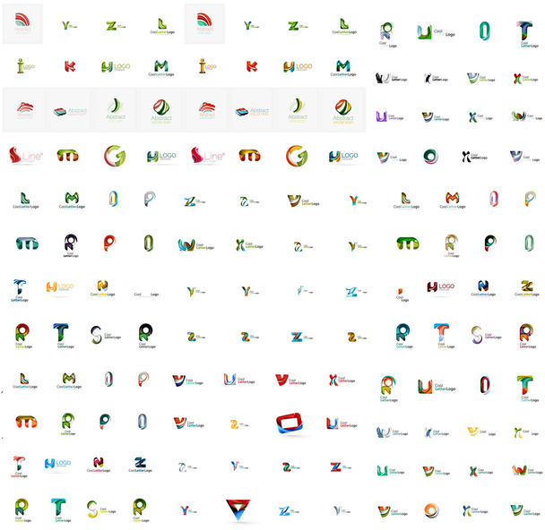 Mega set of letter logos - Vektor, obrázek