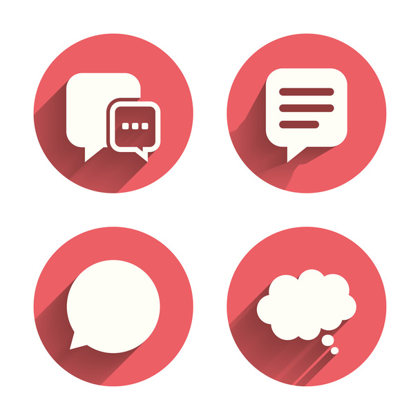 Chat icons. Comic speech bubble - Vetor, Imagem