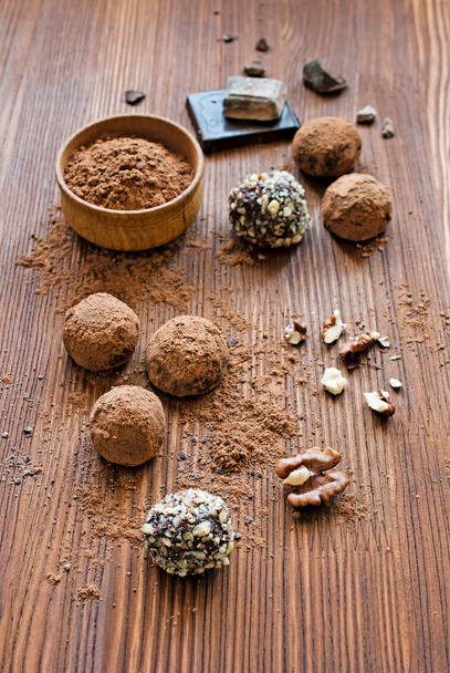 Homemade truffles - Foto, afbeelding